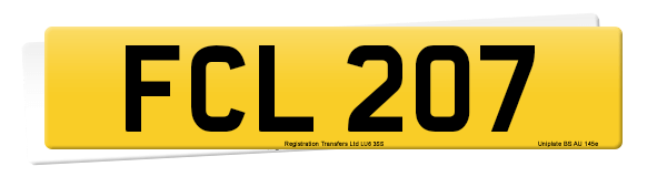 Registration number FCL 207